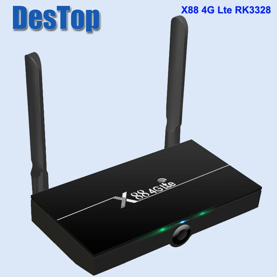 Новая ТВ приставка X88 4G lte Android 7 1 2 Гб ОЗУ 16 помощник RK3328 четырехъядерный процессор