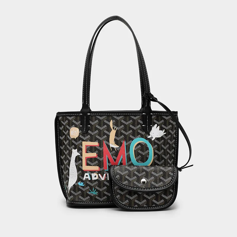 

Goya popular Star Pu medium size large capacity baby bag dog tooth shopping bag handbag Sac De Luxe Femme Mochila Bolso Mujer