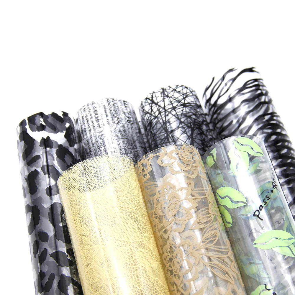 Аксессуары David 20*33 см прозрачная искусственная кожа с принтом для волос бант