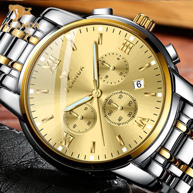 hot 2021 explosion brand watch online celebrity calendar waterproof luminous fashion multifunctional quartz watch mens watch free global shipping