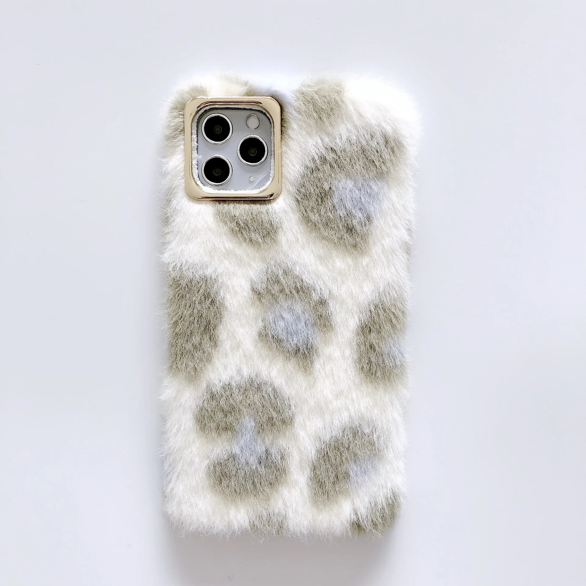 

Fluffy Leopard Phone Case for Iphone12 Autumn and Winter New 11Proxsmax Drop-Resistant Soft Case iphone 11 cases lovely
