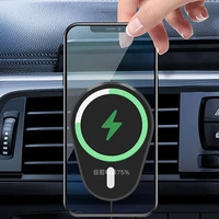 15w magnetic wireless charging car wirless charger for iphone 12 12pro12pro max mobile phone magsafing car charger