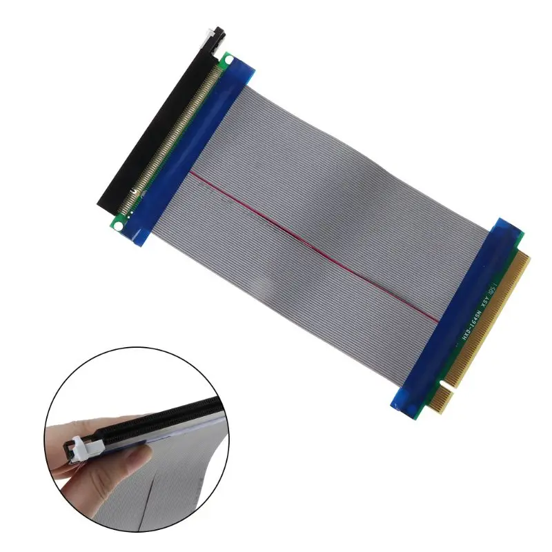 PCIe 16X PCI Express E до Райзер Расширитель карты адаптер гибкий кабель|Компьютерные