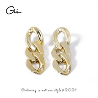gii earrings 2021 trend high grade metal earrings hypoallergenic european and american style chain simple personality earrings