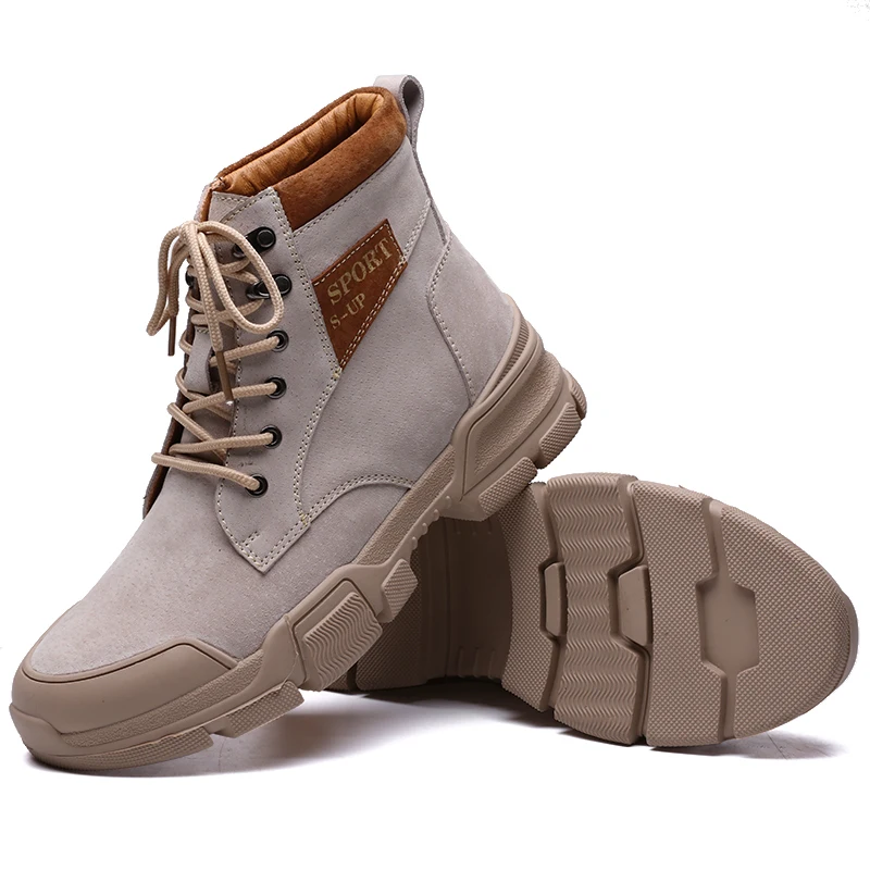 Мужские осенние винтажные модные мужские ботинки кожаные деловые ботильоны