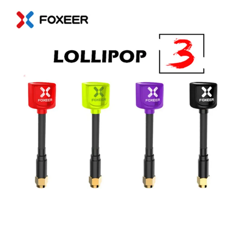 2 шт. Foxeer Lollipop 3 Omni 5 8G дби антенна RHCP MMCX прямой угол UFL Super Mini для FPV гоночного дрона