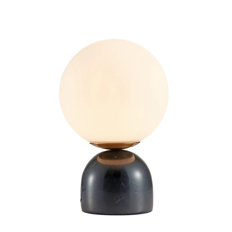 

Art marble table lamp Nordic modern simple bedroom lamps for nightstand EU US AU UK plug table lamps for living room