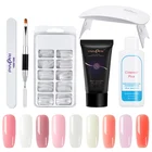 Набор для наращивания ногтей, 6 шт., УФ-гель с лампой, набор для акрилового геля, набор для нейл-арта, набор УФ-гель-лаков