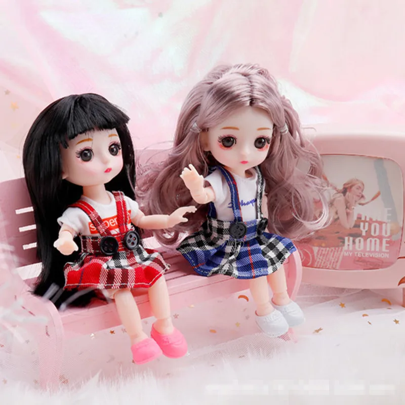 16 см Bjd Кукла Одежда высокого класса платье может одеваться модная кукольная