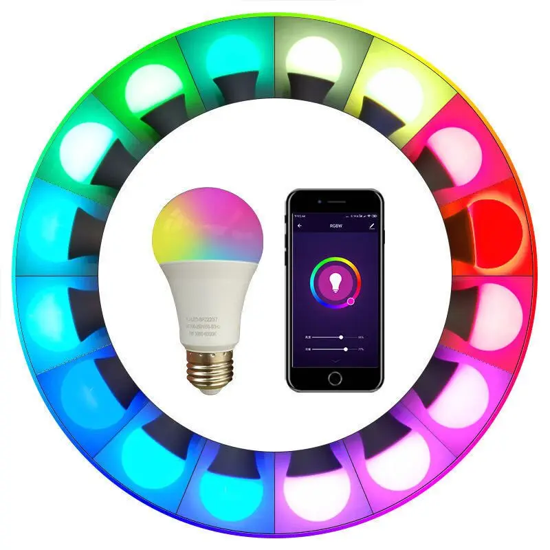 

9W/10W RGB Smart Bulb Wifi Led Smart Control Lamp IP65 Waterproof Led Smart Bulb for Living Room Bedroom Home