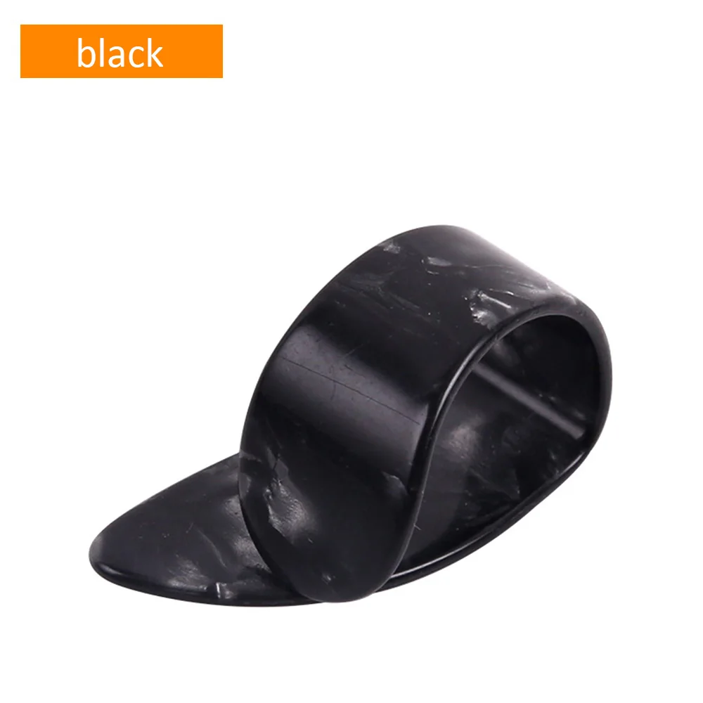 Black 7 шт. палец для большого пальца гитары медиатор целлулоида медиатор для большого пальца для акустической электрической гитары ra Толщина 1,2 мм - Цвет: Black