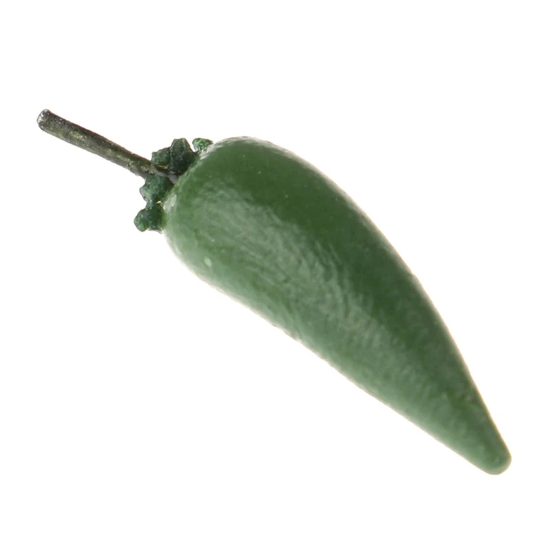 

10pcs Mini Handcrafted Clay Vegetables Doll House Miniature Vegetables Chili Green Pepper For Doll Kitchen Dollhouse Accessories