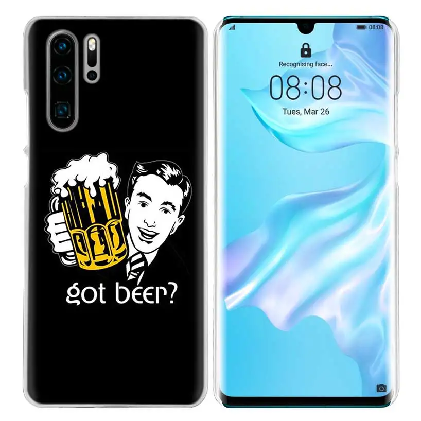 09 Жесткий чехол-накладка из поликарбоната для huawei Honor P20 mate 20 10 P10 P9 P8 8X9 Lite P Smart+ Plus Nova 3i прозрачный чехол с изображением пива - Цвет: 09