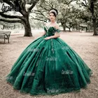 Женское платье с открытыми плечами, с кристаллами, 15 лет