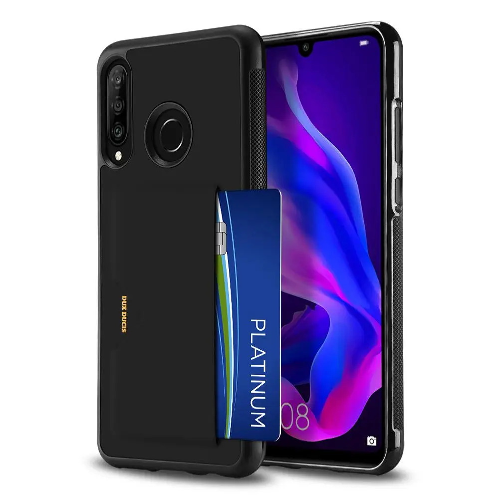 Для HUAWEI P30 lite чехол сплошной цвет полный защитный чехол для телефона с слотом для карт Поддержка беспроводной зарядки пыленепроницаемый