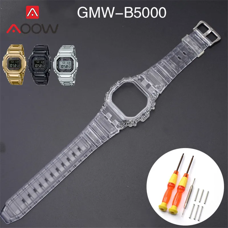 Резиновый ремешок ободок для объектива с оптическими зумом Casio G SHOCK GMW B5000