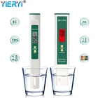 Измеритель температуры воды 4 в 1, цифровой измеритель PH TDS EC, 2 шт.компл.