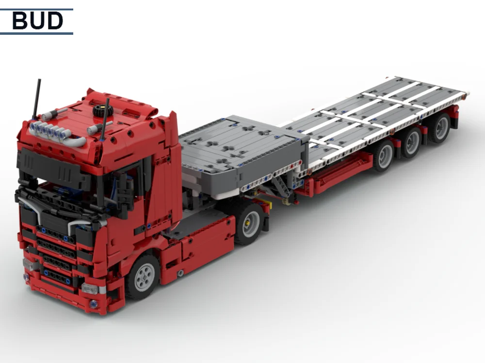

2021 новый технический строительный блок MOC scanians грузовик и прицеп DIY Кирпичи игрушка подарок на день рождения для мальчика