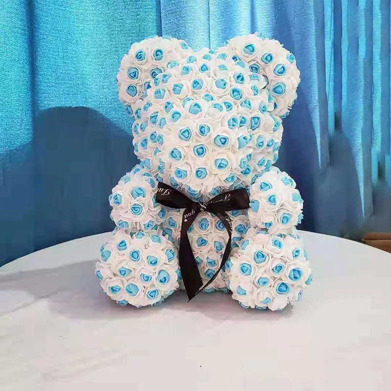 2021 Новый стиль 40 см розовый медведь Тедди мыло Пена в подарочной коробке для