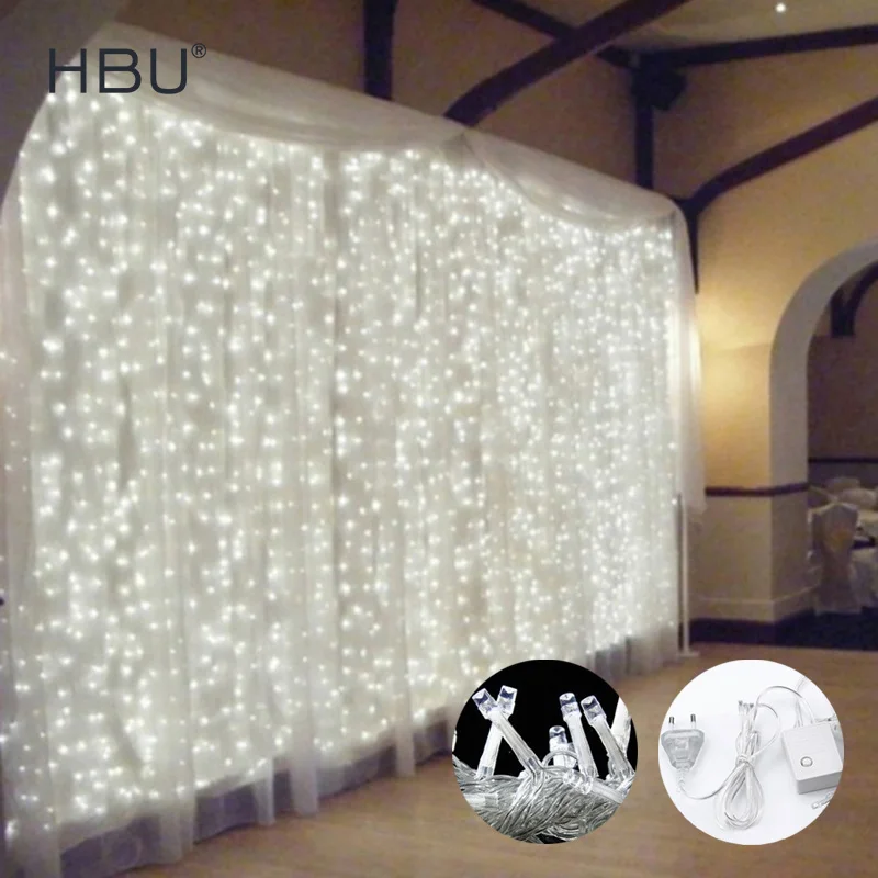 

Christmas String Lights Curtain Decorations For Home Led String Remote Fairy Light For Bedroom/Outdoor/ Tree/Party/Holiday Light