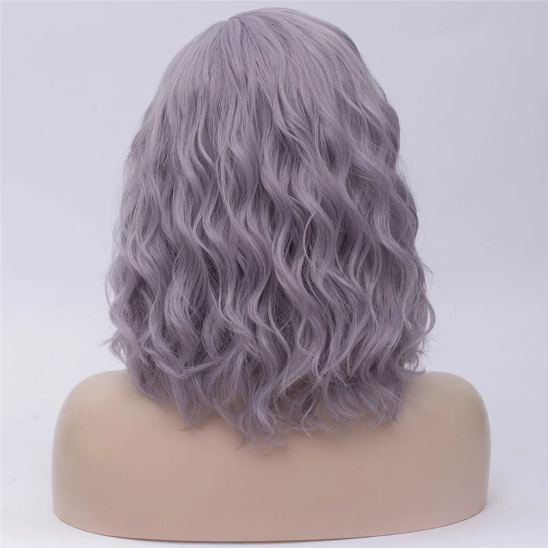 MSI Wigs женские розовые парики Короткие вьющиеся термостойкие 14 дюймов Синтетические волосы зеленый парик для черно-белых женщин косплей боб парики