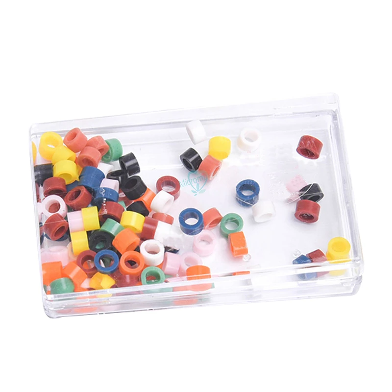 

Кольца с зубным кодом, мягкие силиконовые кольца, подходят для всех ручных инструментов, стоматологических материалов