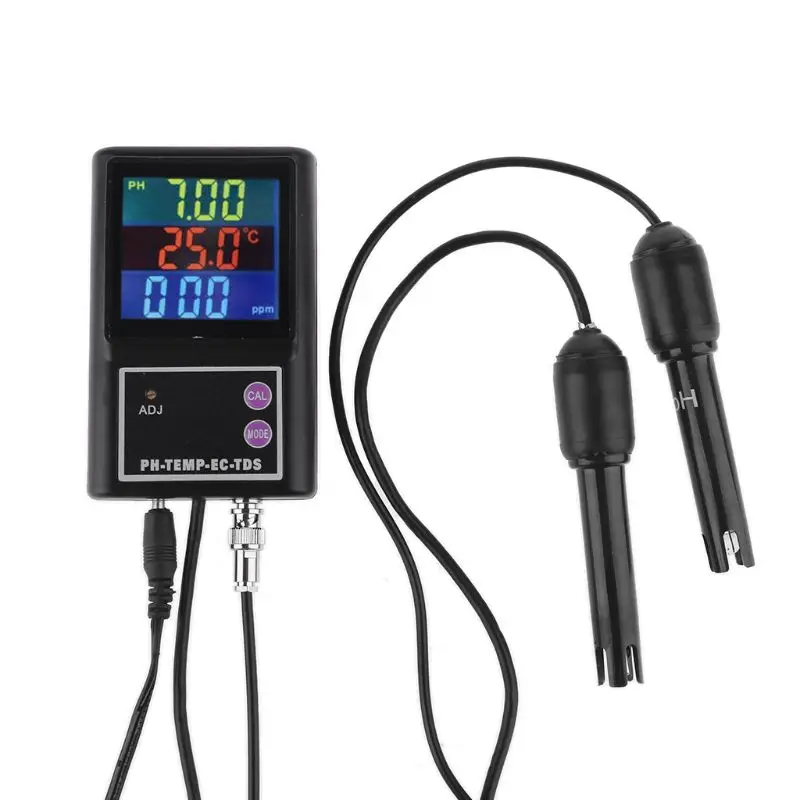 

pH Temperature EC TDS Meter Tester Water Quality Analyzer 4-in-1 Online Monitor 964E