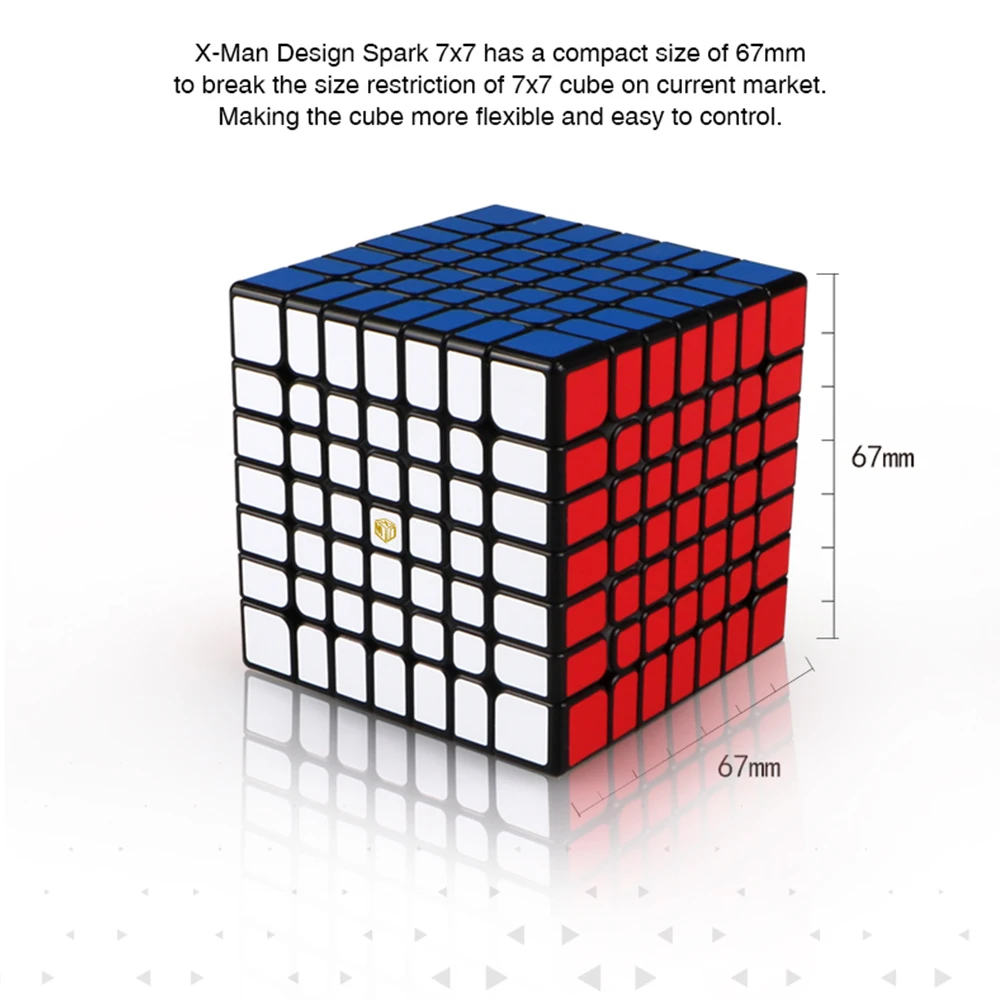 QiYi Магнитный 7x7x7 скоростной MoFangGe Spark 7x7 м для соревнований наклейка s Наклейка