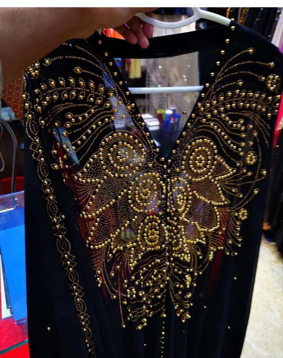 Дашики гвоздь бисера Африканский Caftan марокканский кафтан абайя Африка платье