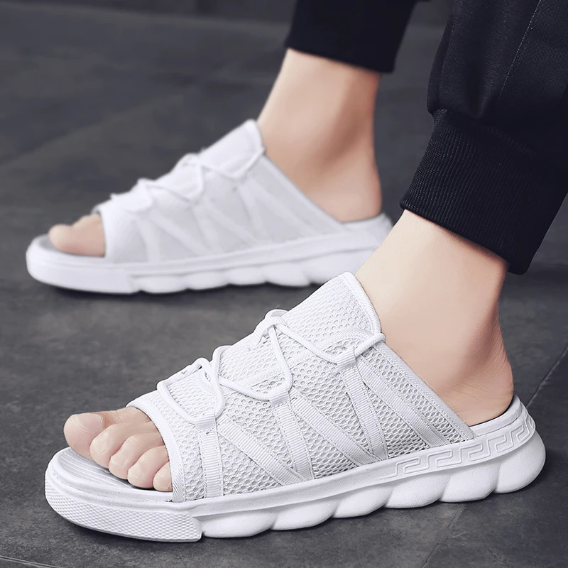 

CYYTL 2020 Summer Sandals for Men Beach Slippers Casual Outdoor Lightweight Flip Flops Home Slides Chaussure Homme