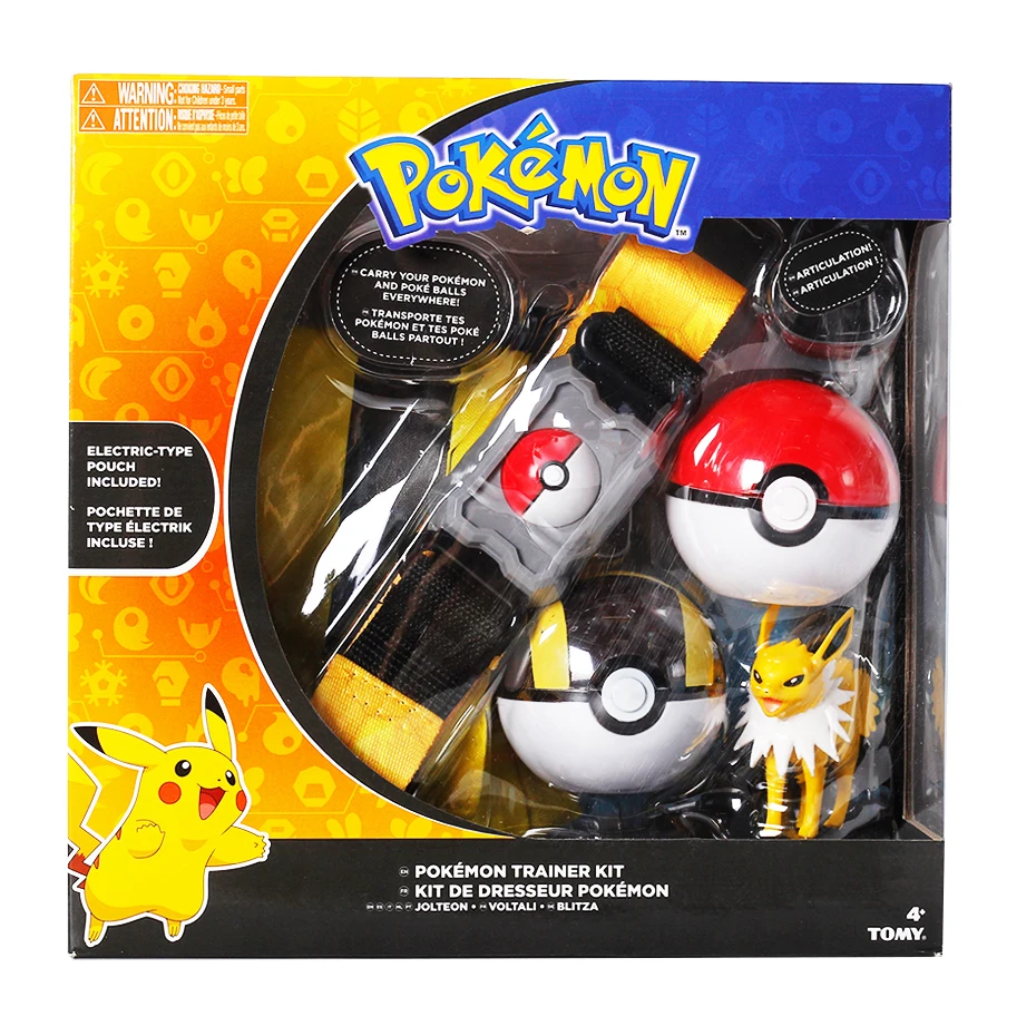 6 styles TOMY Pokemon Elf Ball Belt Pikachu Pokeball Pocket Monster Variant ModelToy Set Action Figure Model Kids Toy Gift | Игрушки и
