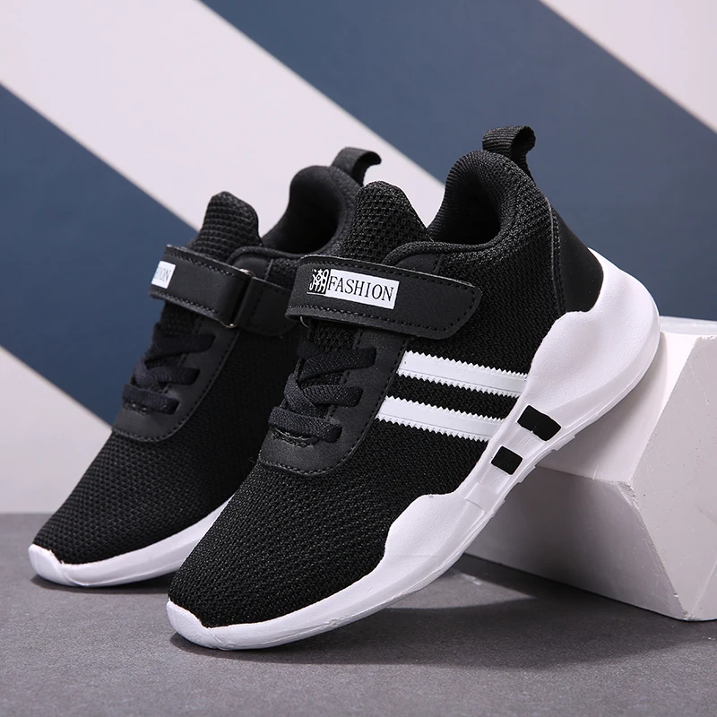 

Кроссовки детские дышащие без шнуровки, Повседневная модная спортивная обувь с ракушками, для мальчиков и девочек