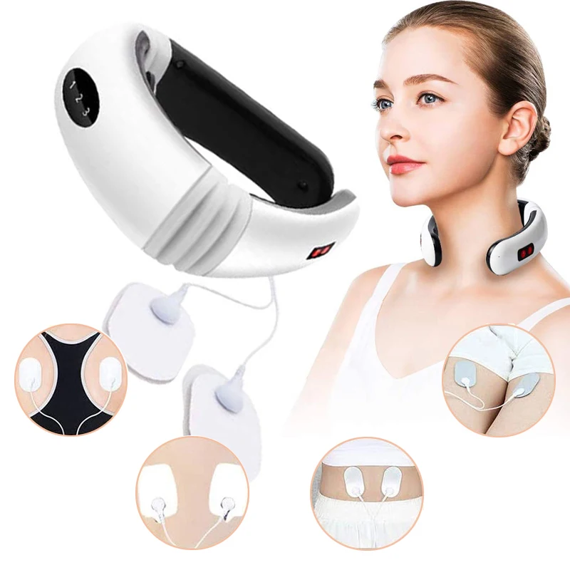 Электрический импульсный массажер для спины и шеи с дальним инфракрасным