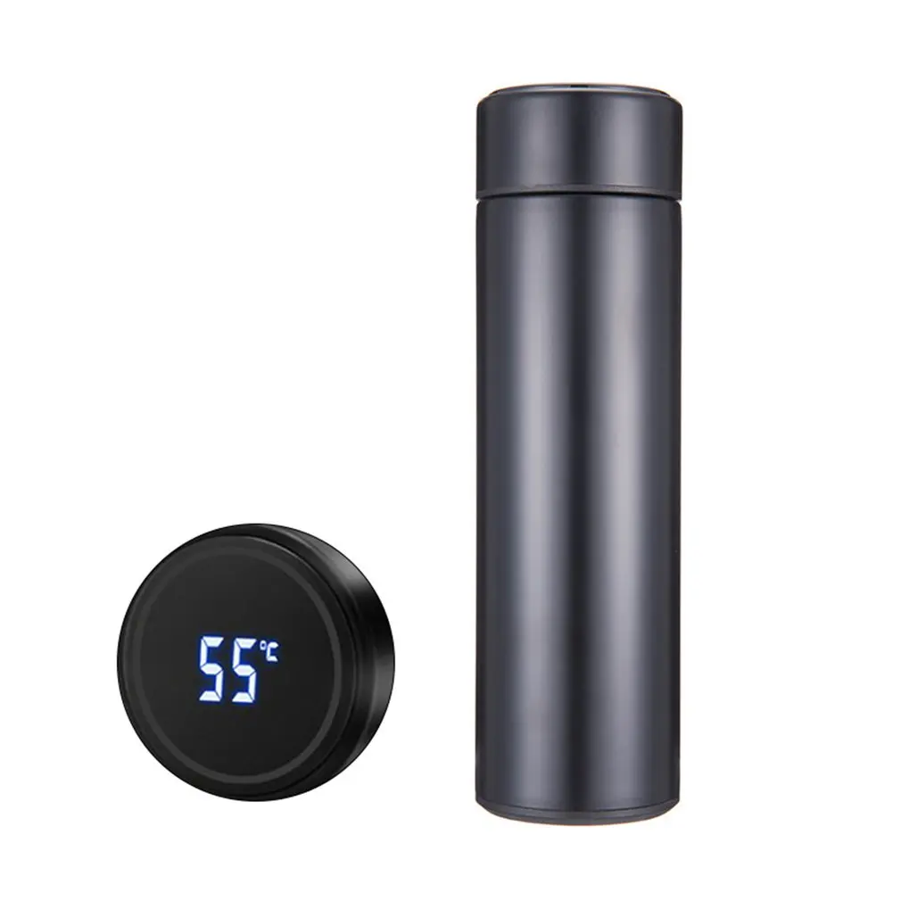 Умная чашка Нержавеющая сталь светодиодный цифровой Смарт вакуумная кружка