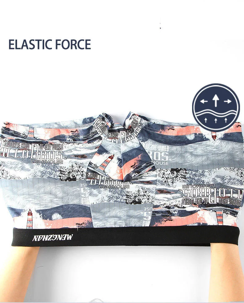 8 Pieces Men's Underwear Printed Boxing Underwear Men's Boxing Underwear Men's sexy Fashion Shorts L-4XL