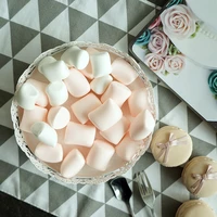 50pcs simulated spun sugar fake marshmallow dessert model made from clay cake decorating for showcase photography