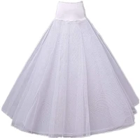 long 1 hoop 2 tier a line petticoat slip crinoline underskirt for women wedding dress accessories half slips