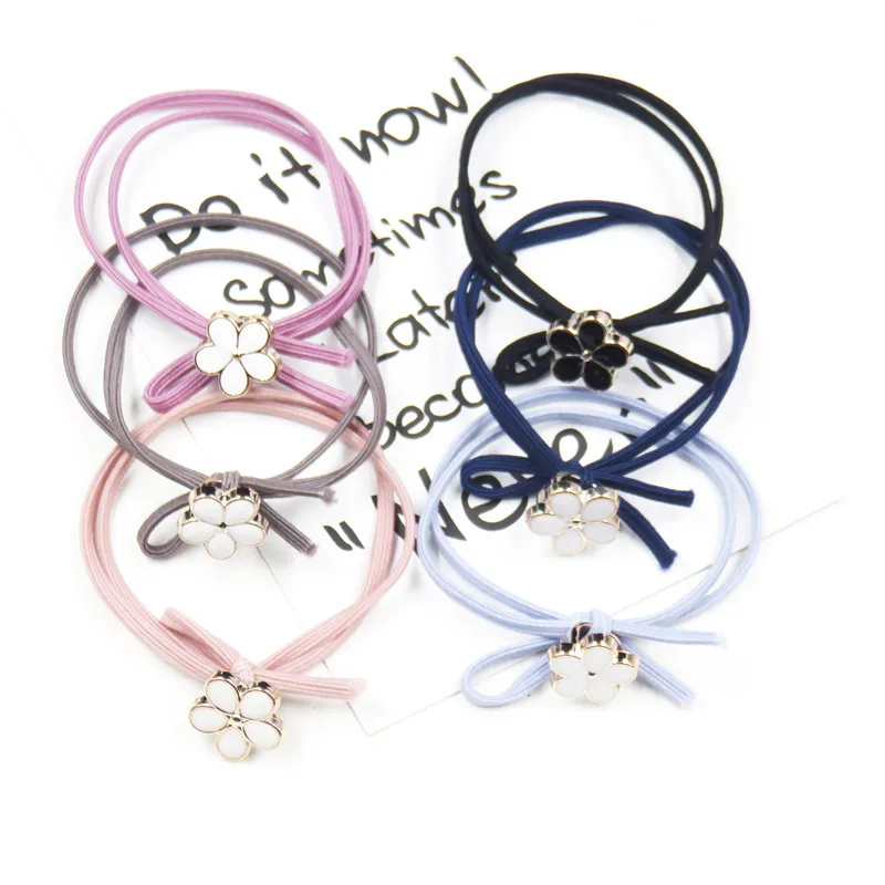 1 шт. креативные розовые цветочные эластичные резинки для волос девочек богемный