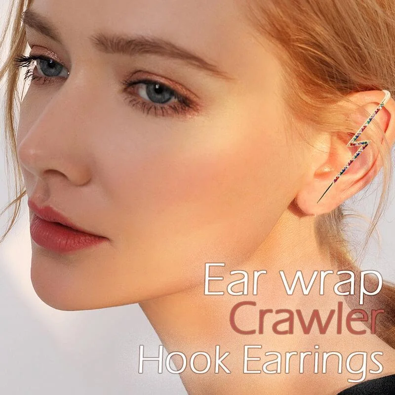 2 шт./пара уха Обёрточная бумага на гусеничном ходу крюк серьги клипсы панк по