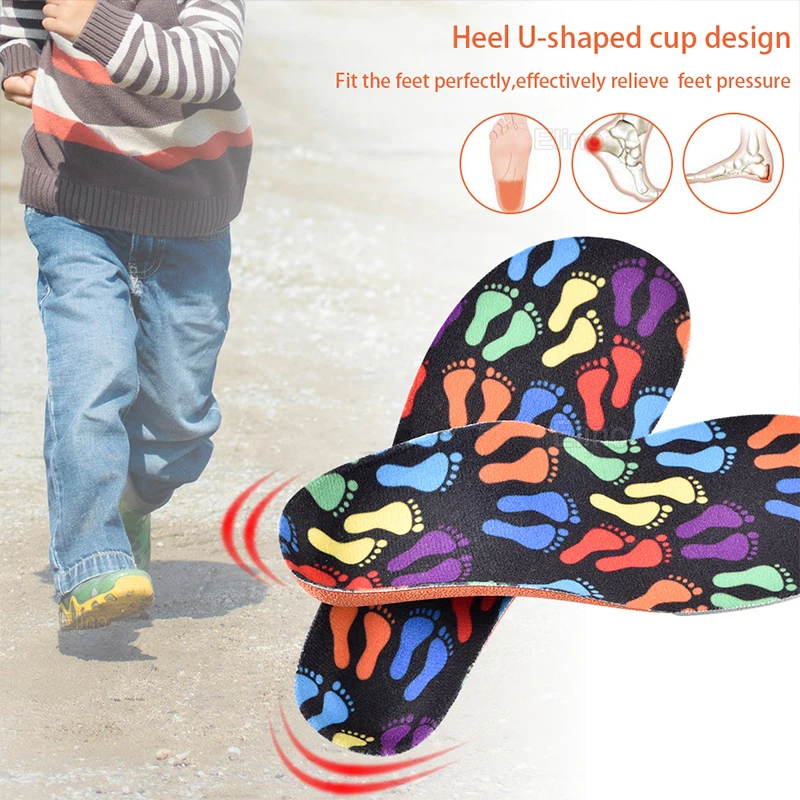 Elino Orthotic Insoles for Chidren Arch Support Shoe Pads Flat Feet Kid XO-legs Valgus Corrector Orthopedic | Обувь