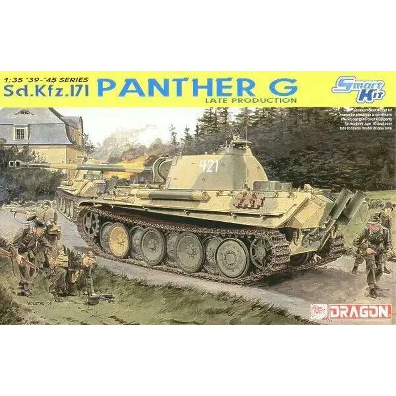 

DRAGON 6268 1/35 Sd. Kfz.171 пантера G поздний производственный набор моделей