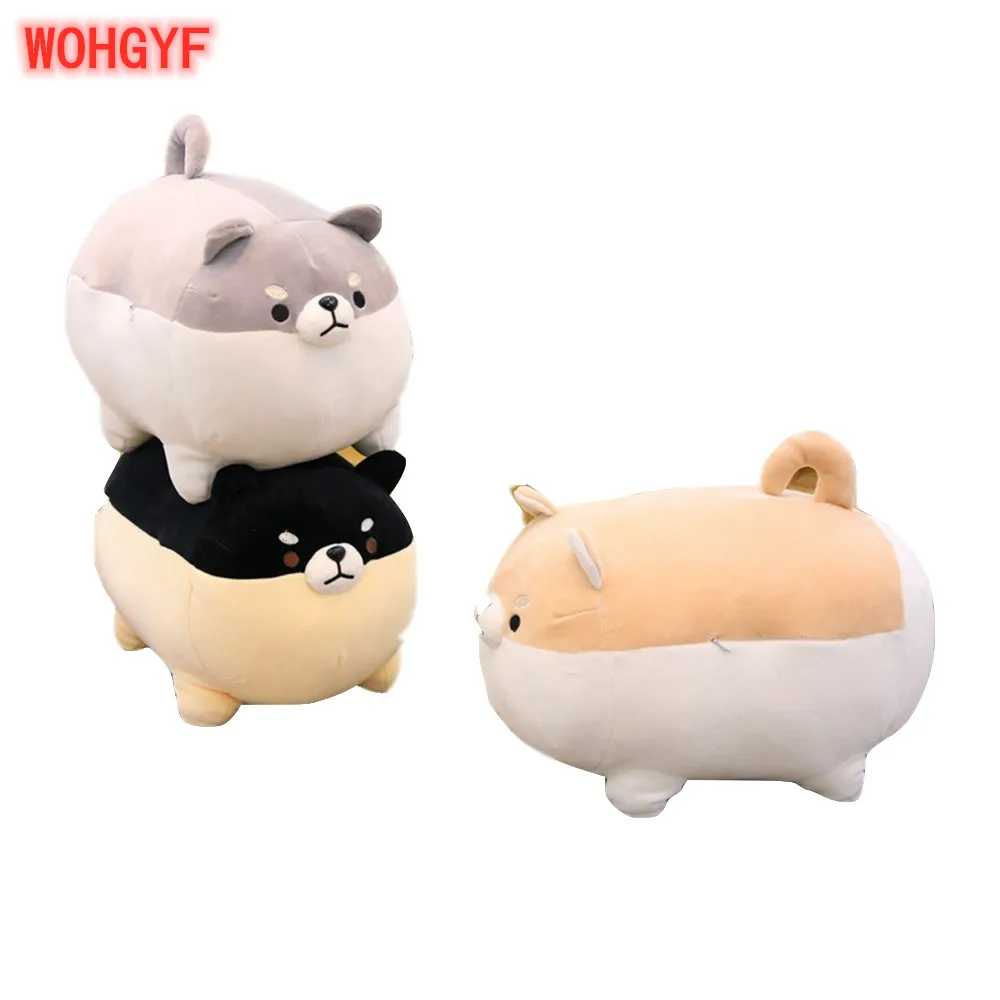 

40cm/50cm Cute Fat Shiba Inu Dog Plush Toy Stuffed Soft Kawaii Animal Cartoon Pillow Lovely Gift for Kids Baby Children