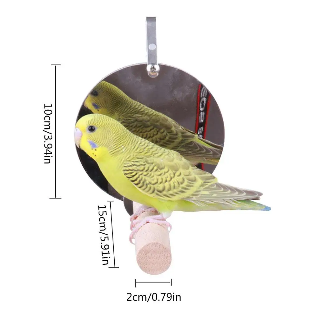 Аксессуары для клетки попугая птичье зеркало-игрушка качающаяся рама из