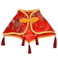 chinese new year pet clothes dog cloak puppy small dog costume shawl cat chihuahua yorkshire pomeranian poodle apparel dropship
