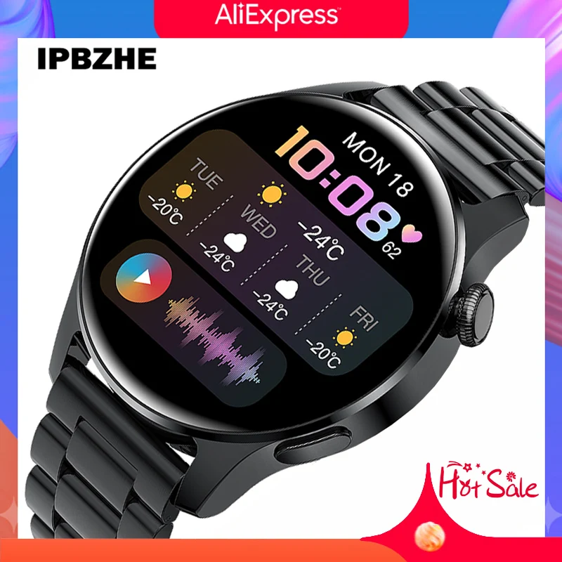 

IPBZHE Smart Watch Men Android Blood Pressure ECG Blood Oxygen Reloj Inteligente Bluetooth Call SmartWatch Women IOS Smart Watch