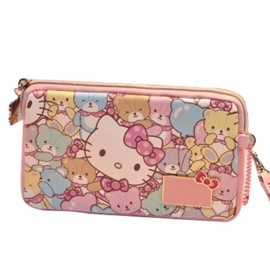 Горячая Распродажа новый мультяшный кошелек на молнии с рисунком кошки из аниме