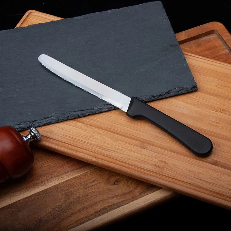 

One-off Luxurious Stainless Steel Round Steak knife set Sharp Safe Butter Cheese