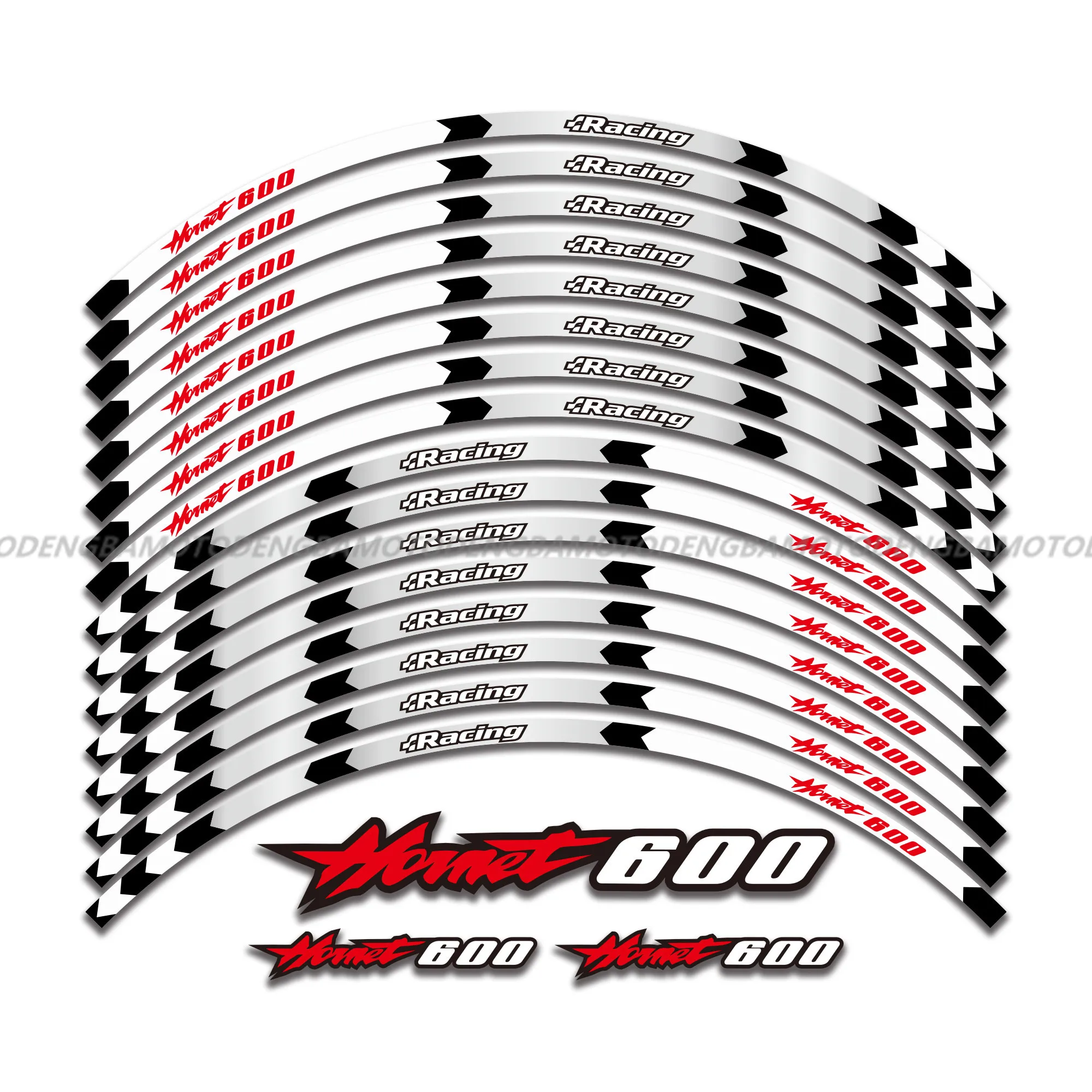 17 дюймов обод Стикеры наклейка мотогонок колеса Светоотражающие наклейки для