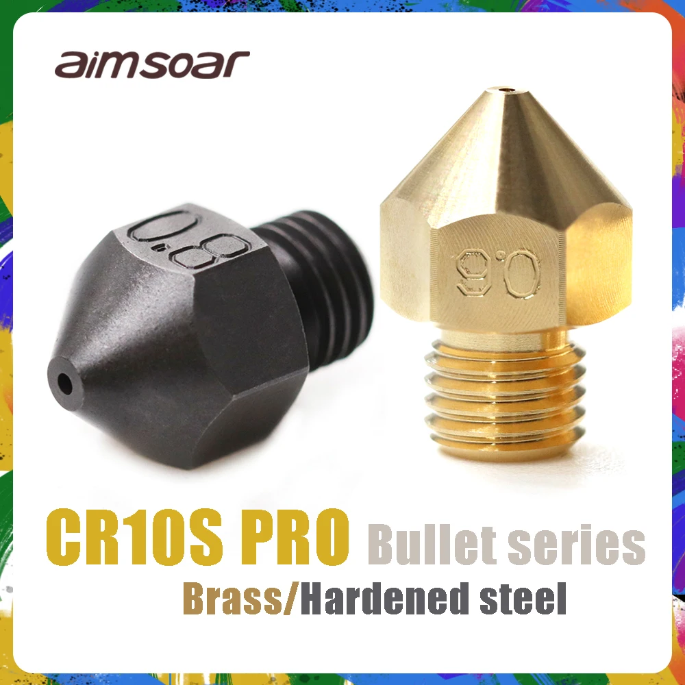 CR10S-PRO закаленная сталь медный наконечник 1 75 мм 0 4/0 6/0 8 3D-принтеры запчасти |