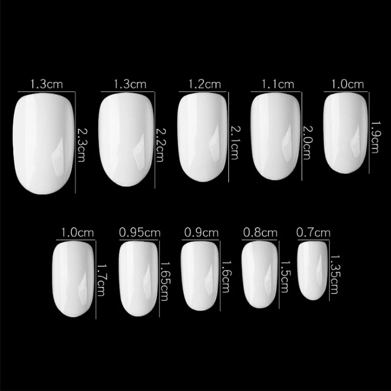 Накладные ногти для профессионального салона Французский маникюр Искусственные